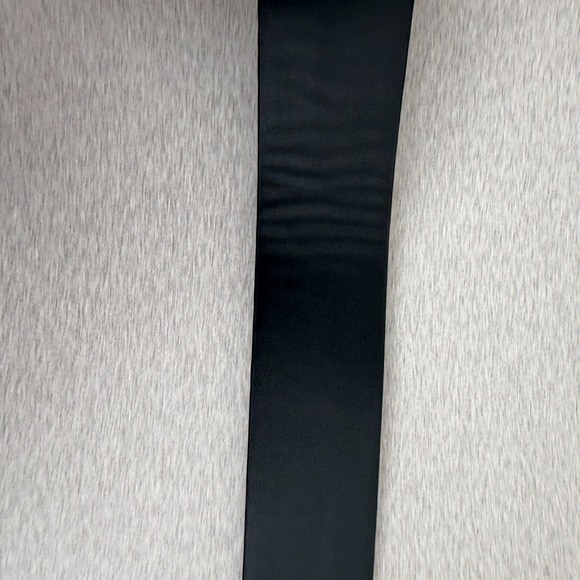 Cabi Leather Belt Womens Medium Gold Buckle Boho Classic Striped Stitched 1.5" - Picture 7 of 8